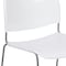 Flash Furniture White Plastic Stack Chair, PK5 5-RUT-188-WH-GG - alternate 3